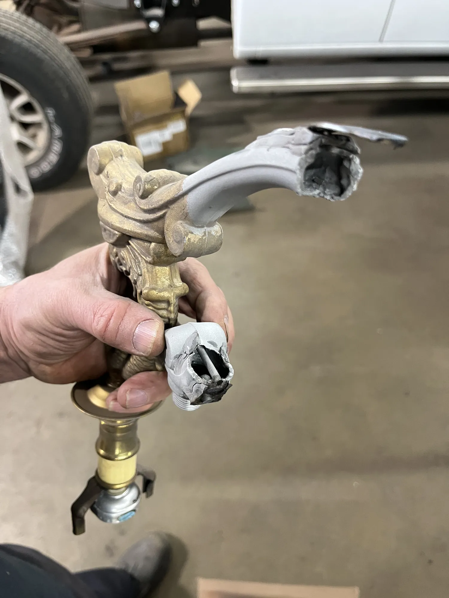 Metal Repair & Restoration before restoration